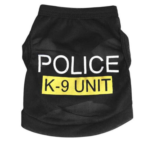 Police K-9 Unit Dog Clothes - Go Pug