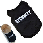 Black Security Dog Clothes - Go Pug