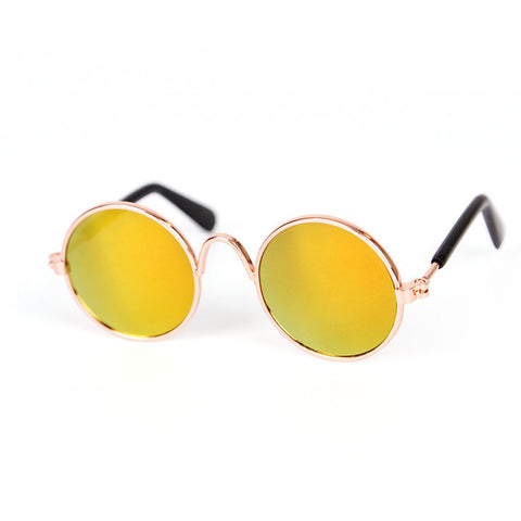 Gold Fashion Sunglasses for Pets - Go Pug