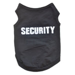 Black Security Dog Clothes - Go Pug