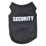 Black Security Dog Clothes - Go Pug
