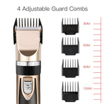 US/EU Plug Rechargeable Electrical Pet Clipper Professional Grooming Kit - Go Pug