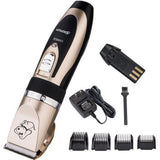 US/EU Plug Rechargeable Electrical Pet Clipper Professional Grooming Kit - Go Pug