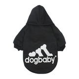 Black Warm Dog Hoodie for Small Dogs - Go Pug