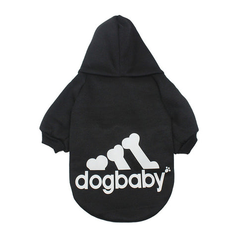 Black Warm Dog Hoodie for Small Dogs - Go Pug